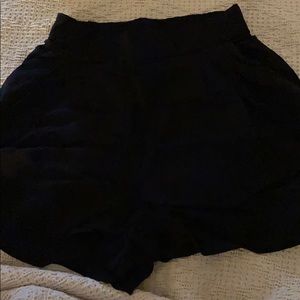 H&M black cotton shorts